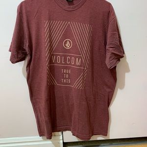 Maroon Volcom shirt L